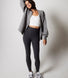 Gerippte Leggings - Shadow Grey