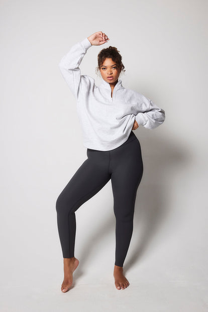 Gerippte Leggings Curvy - Shadow Grey