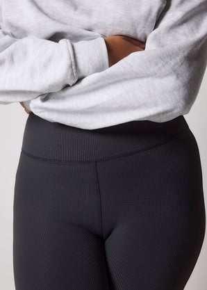 Gerippte Leggings Curvy - Shadow Grey