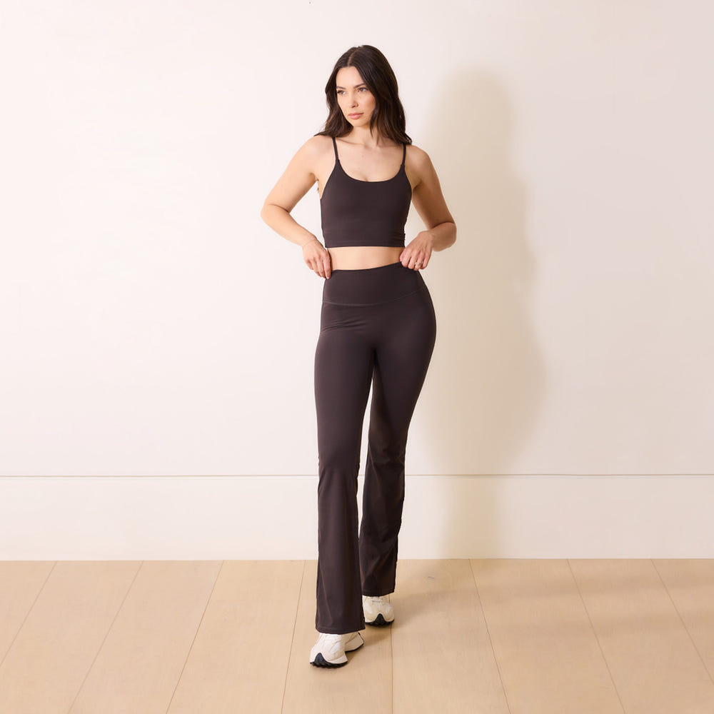 24/7 Revitalise Flare Leggings – Black Coffee