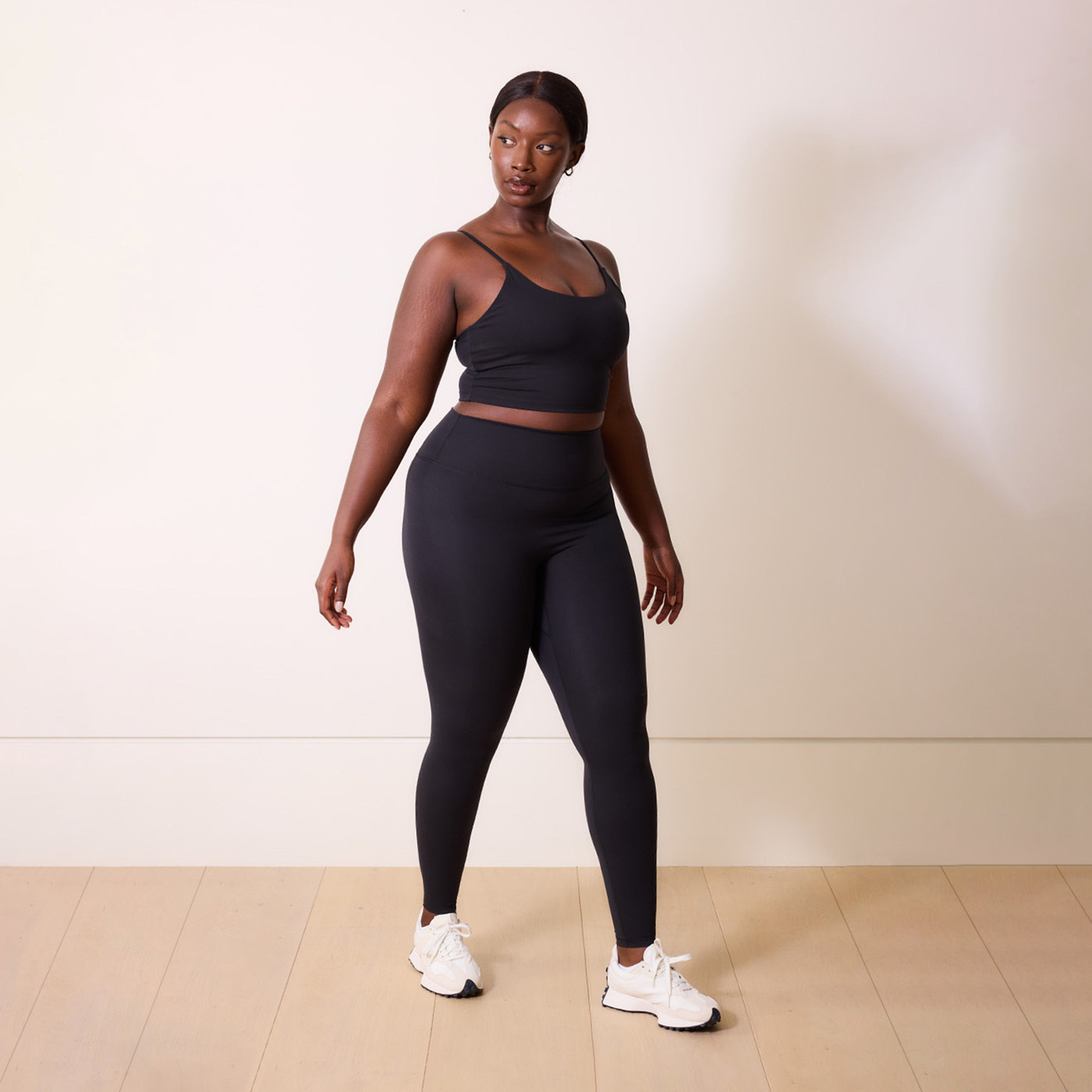 24/7 Revitalise 7/8 High-Waisted Leggings Kurve - Schwarz