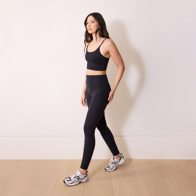 24/7 Revitalise 7/8 High-Waisted Leggings - Mitternachts-Schwarz