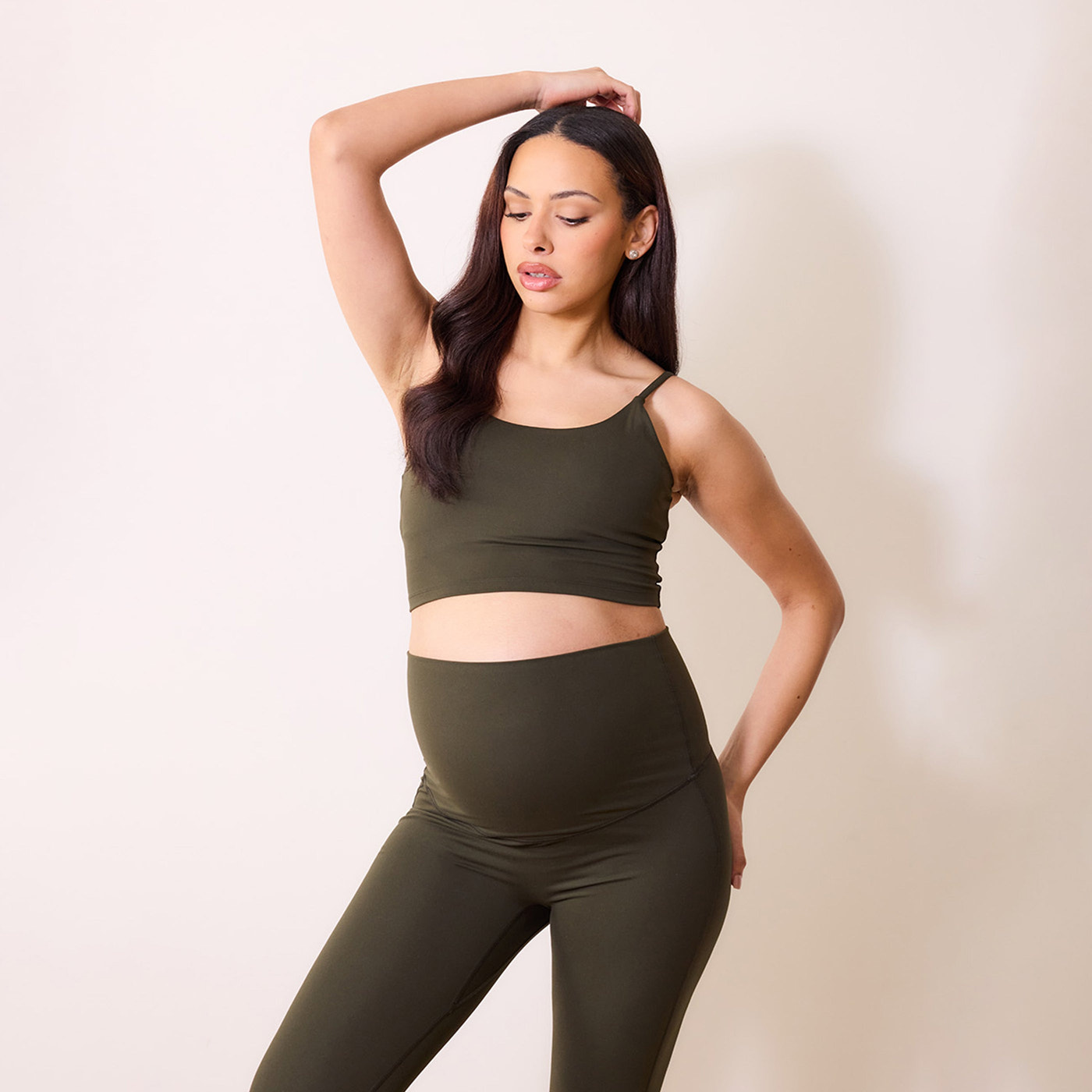 24/7 Revitalise Schlaghose Umstandsleggings - Tief-Olive