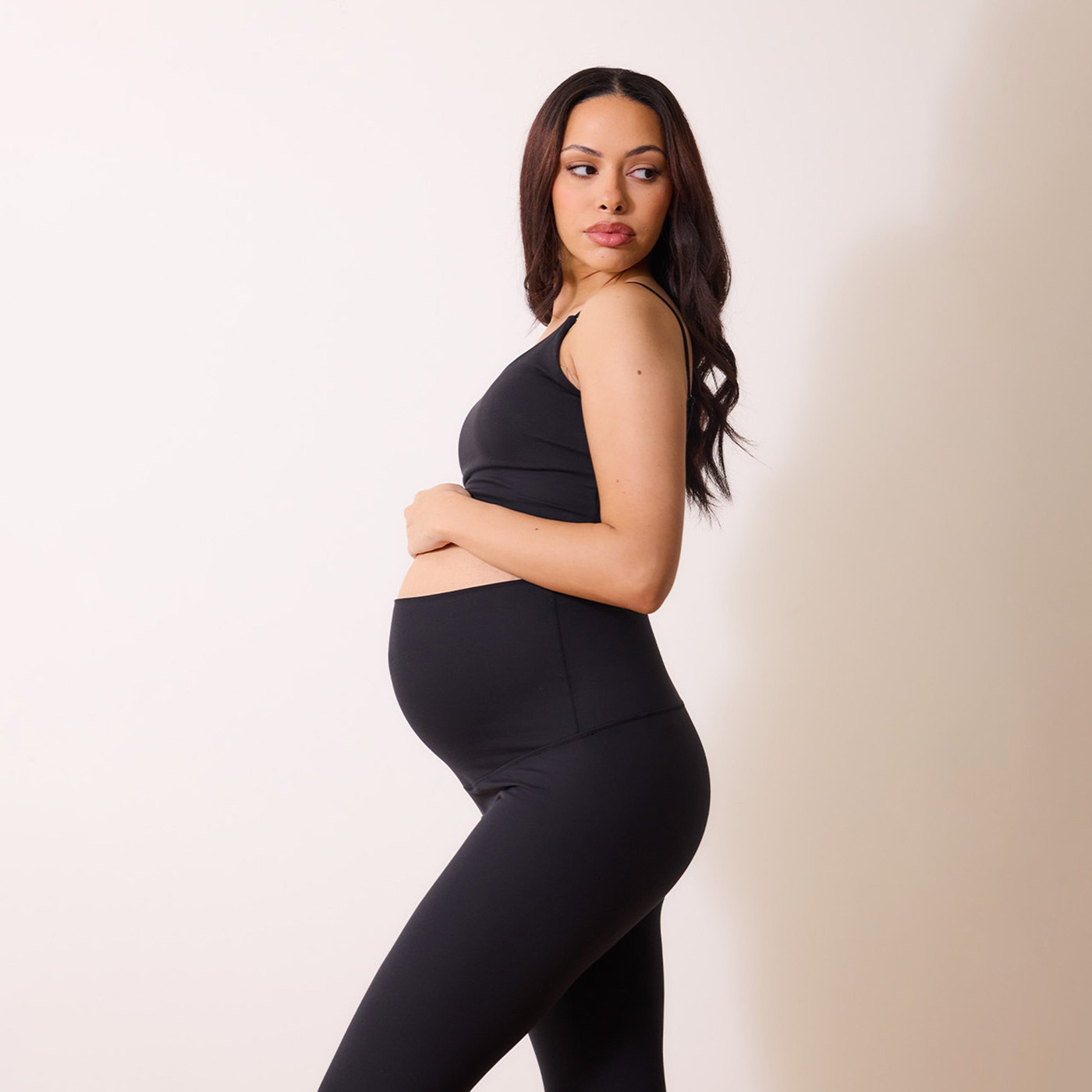 24/7 Revitalise Schlaghose Umstandsleggings - Schwarz