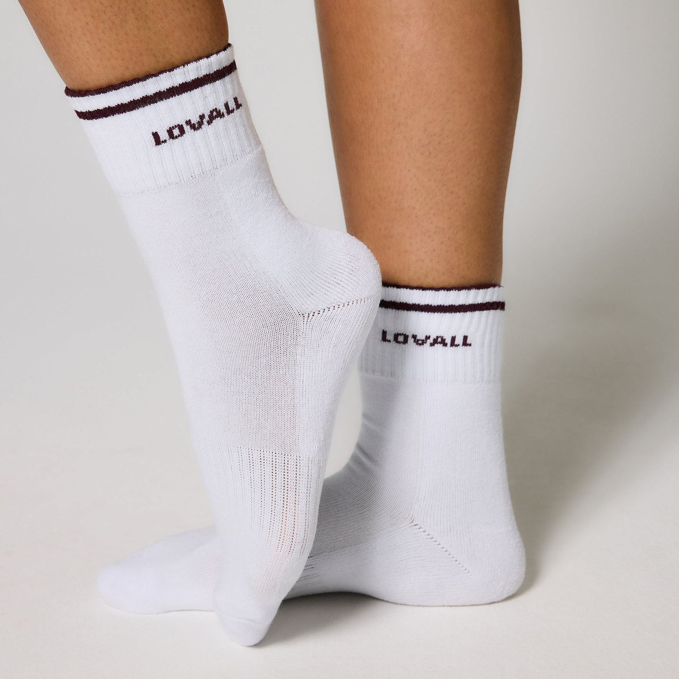 Gerippte Sport Socke - Schwarz