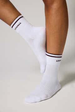 Gerippte Sportsocken - Burgunderrot