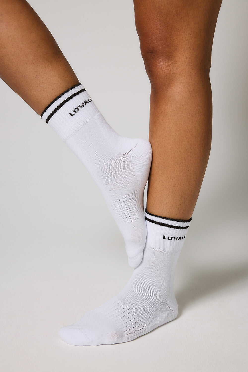 Gerippte Sport Socke - Schwarzkaffee