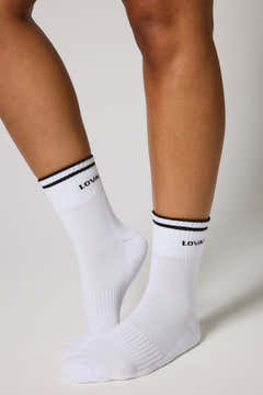 Gerippte Sportsocken – Black Coffee