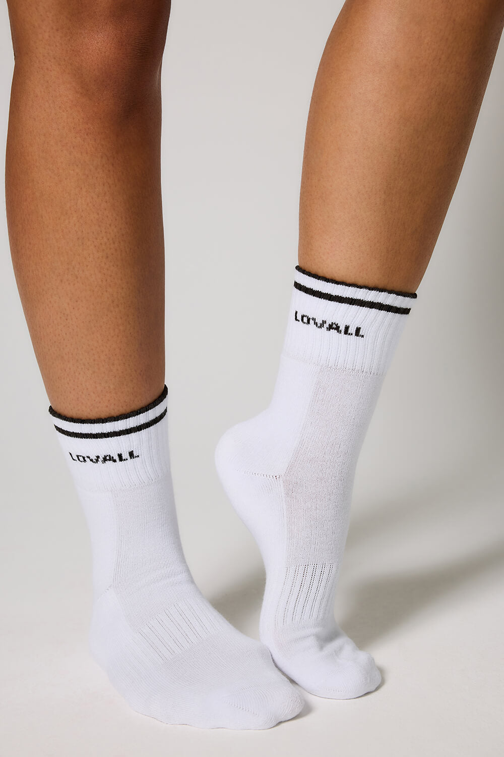 Gerippte Sport Socke - Schwarzkaffee