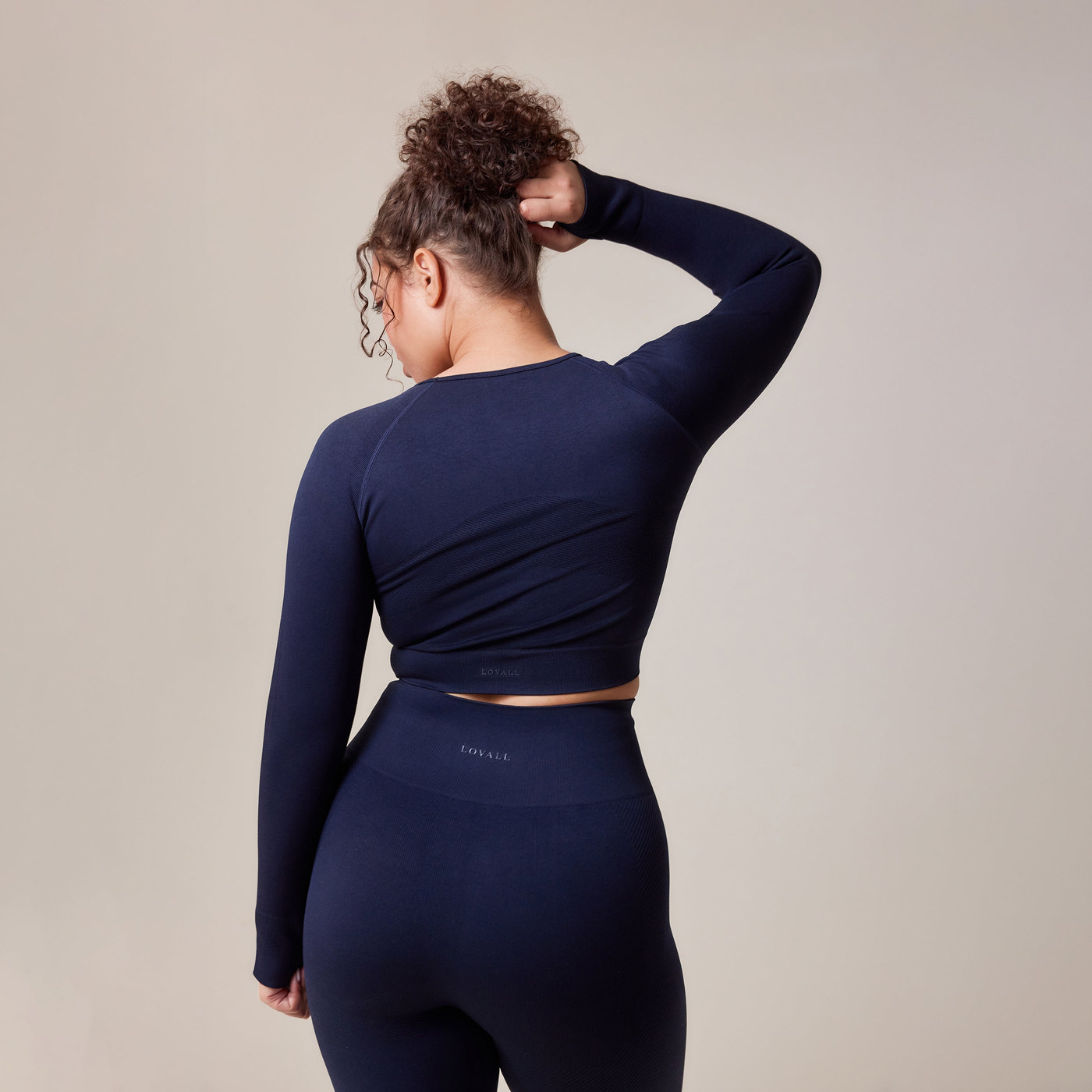 Curve Sculpt Seamless Long Sleeve Top - Deep Navy