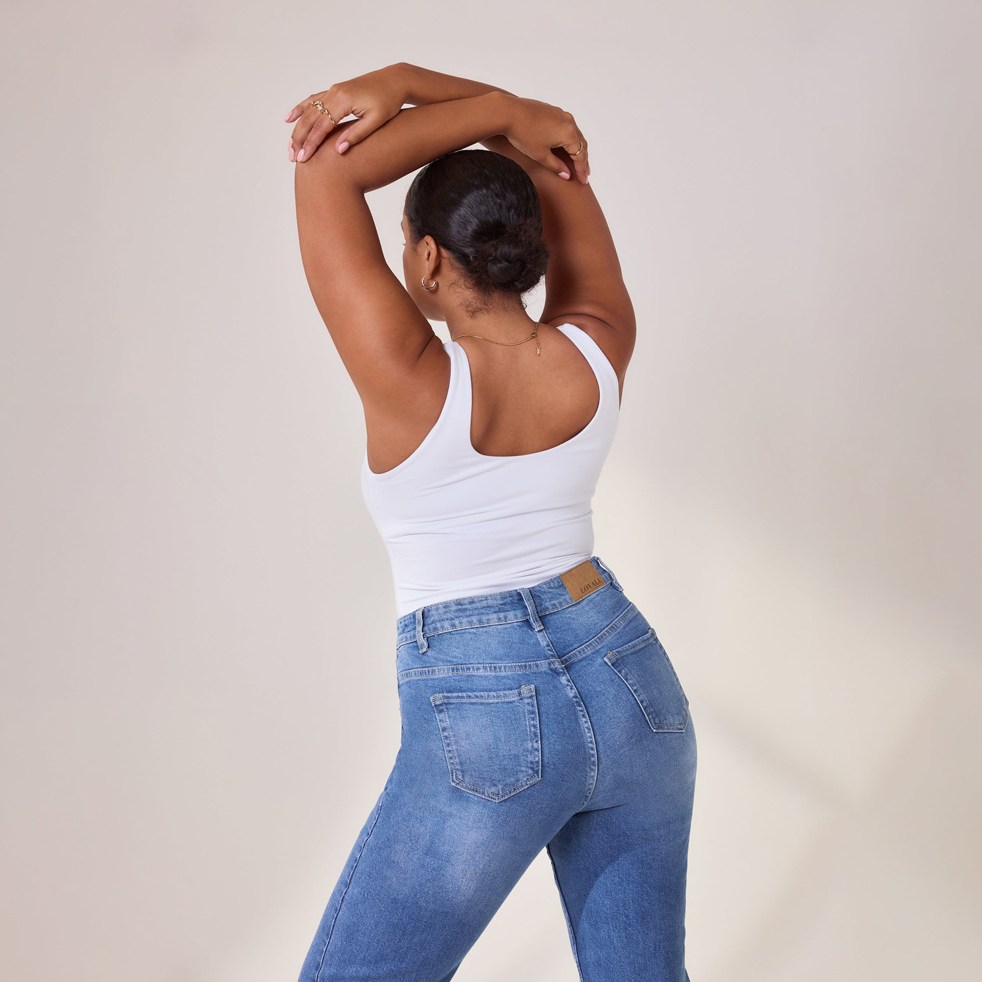 Straight-Fit Jeans - Mittelblau
