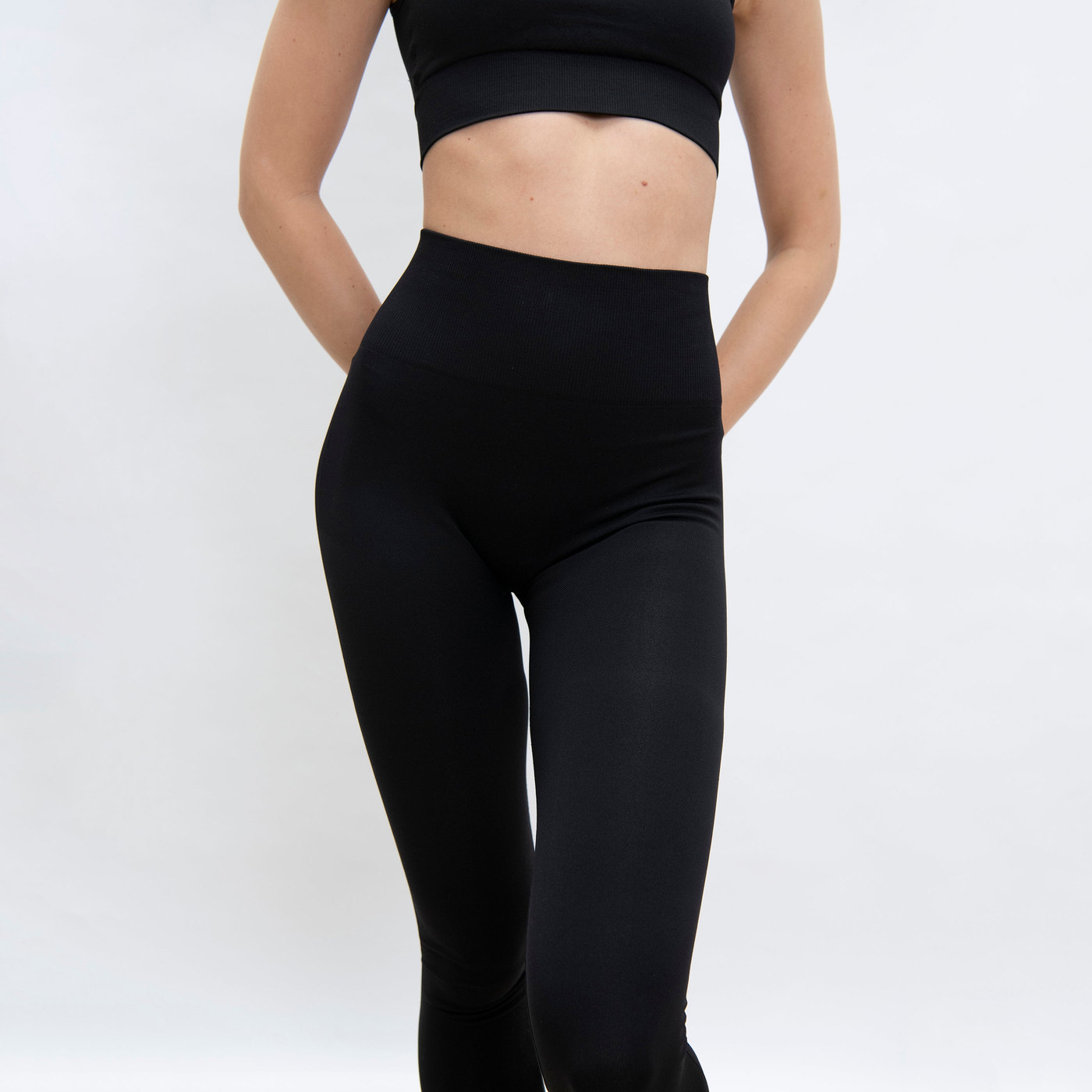 Ultimate Seamless High Waisted Leggings - Schwarze