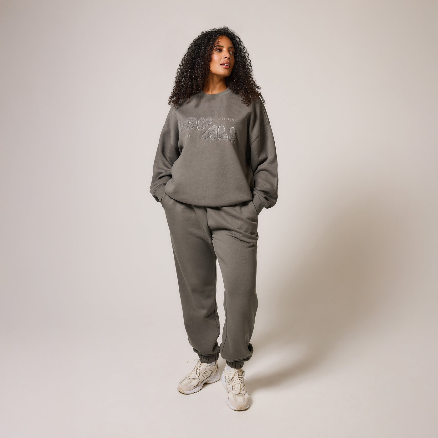 ALL SZN Übergröße Bio-Sweatshirt Style 2 - Schiefergrün
