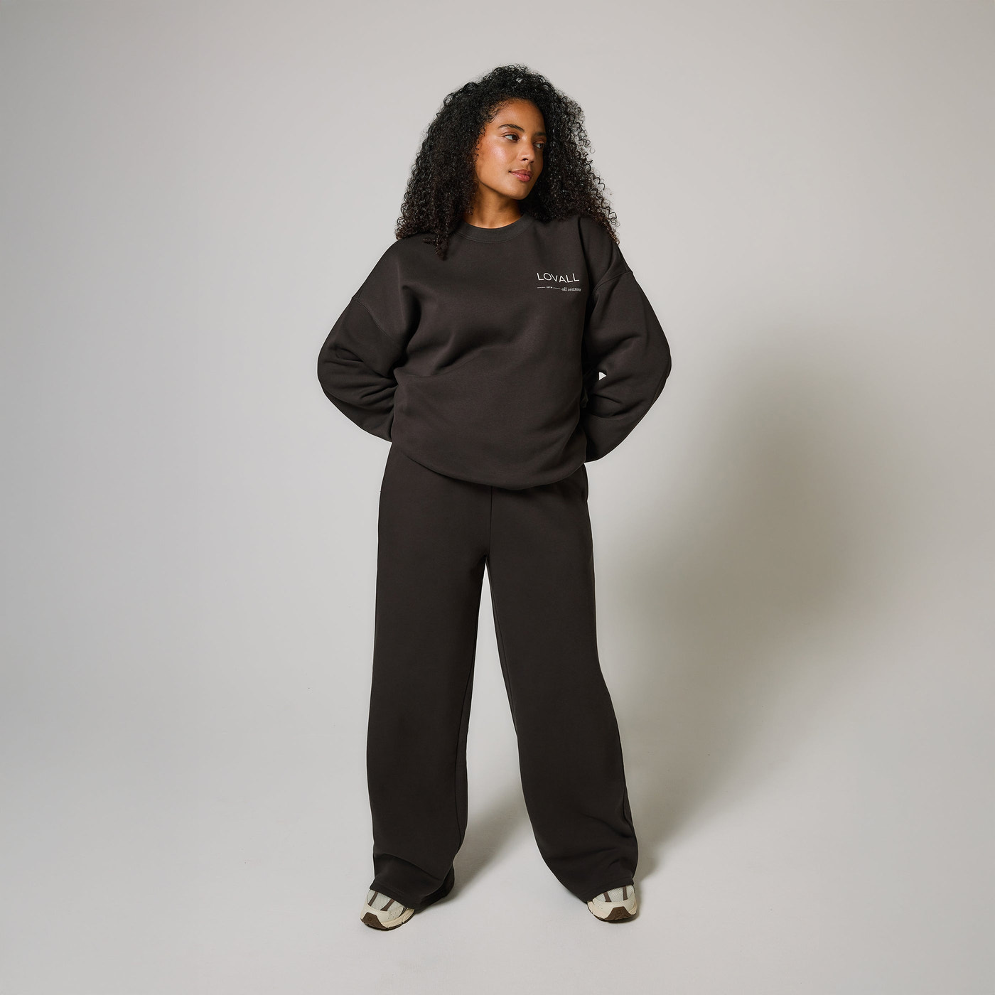 ALL SZN Übergröße Bio-Sweatshirt Curvy Style 3 - Black Coffee