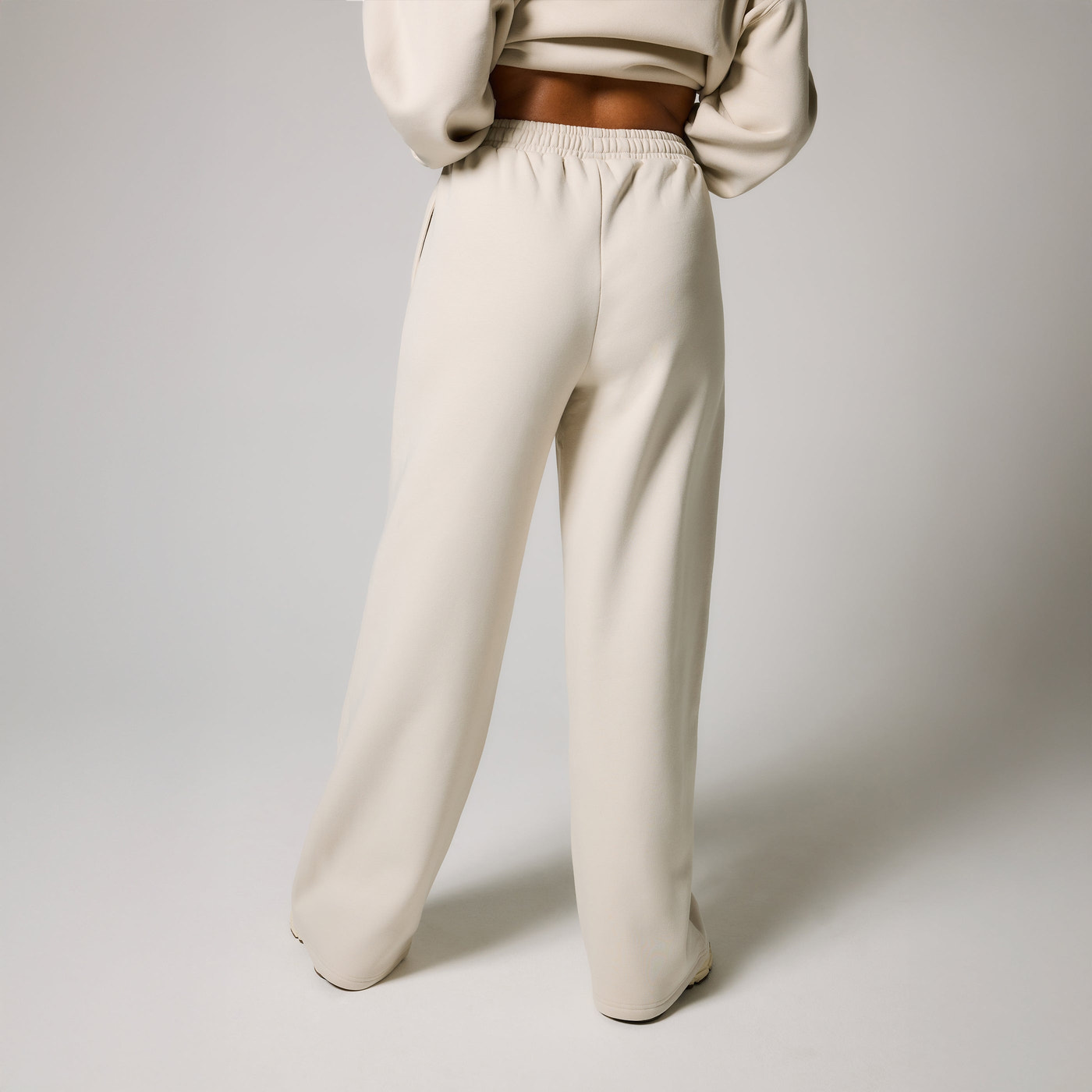 ALL SZN Bio-Jogger mit weitem Bein Curvy - Ecru