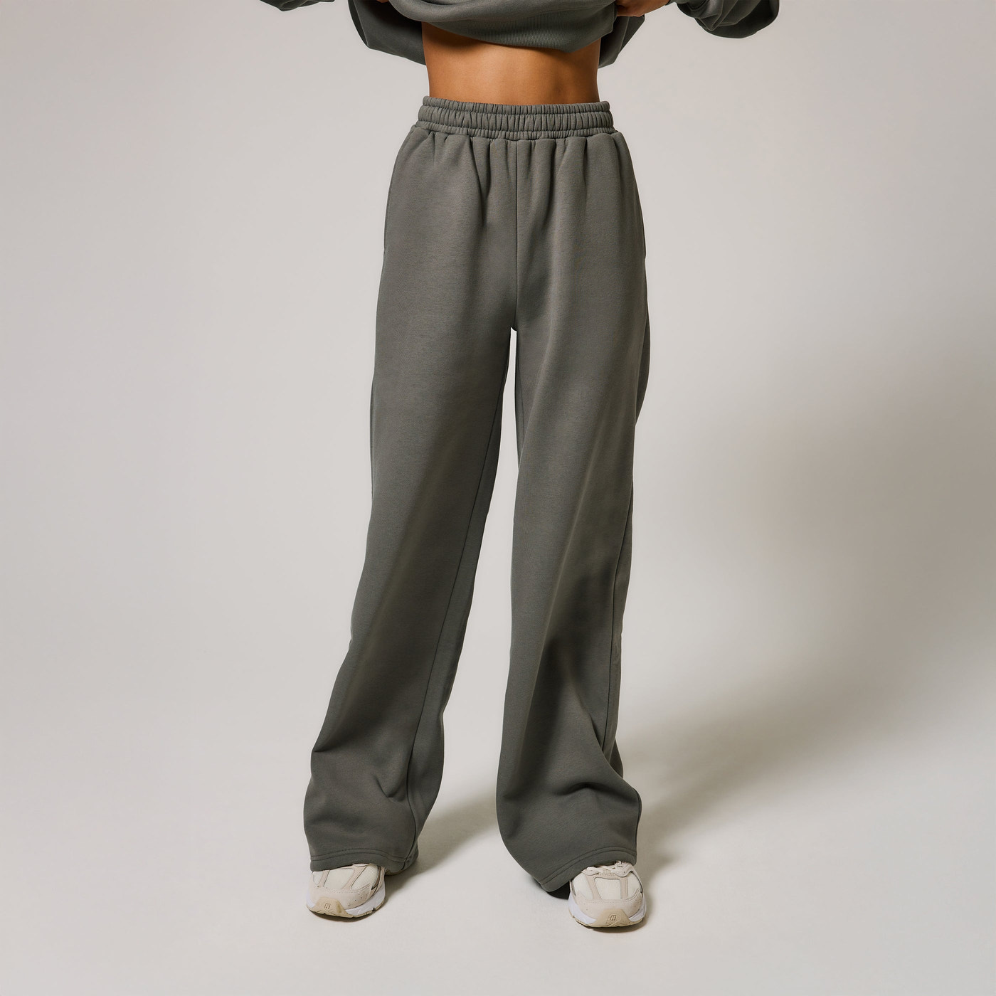 ALL SZN Bio-Jogger mit weitem Bein Curvy - Slate Green