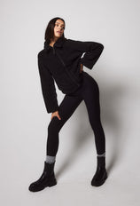 Everyday Winter High Waisted Leggings - Black