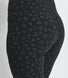 Alltägliche High-Waisted Leggings - Schwarze Animal-Print