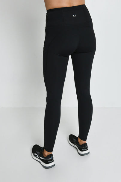Energise High-Waisted Sportleggings - Mitternachtsschwarze