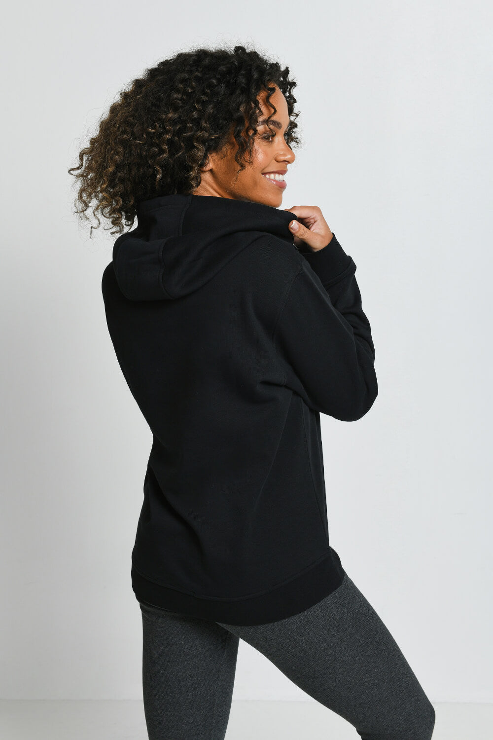 Alltägliche Kpullover Hoodie - Black