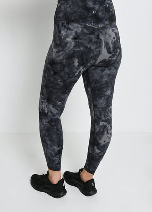 Revitalise 7/8 High-Waisted Leggings - Schwarz Tie Dye