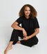 Soft Touch Lounge Set Mit Weitem Bein - Schwarze