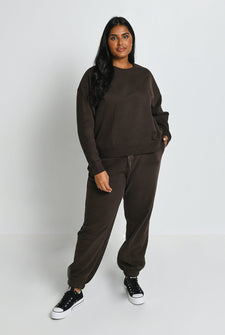 Everyday Jogginghose Komfort Curvy - Espresso Brown