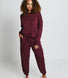 Luxus Lounge Jogginghose - Dark Cherry