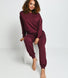 Luxus Lounge Jogginghose - Dark Cherry