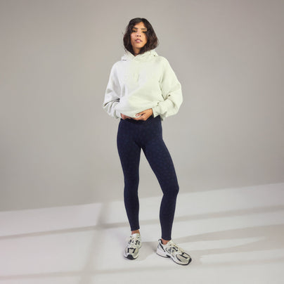Alltägliche High-Waisted Leggings - Schwarz