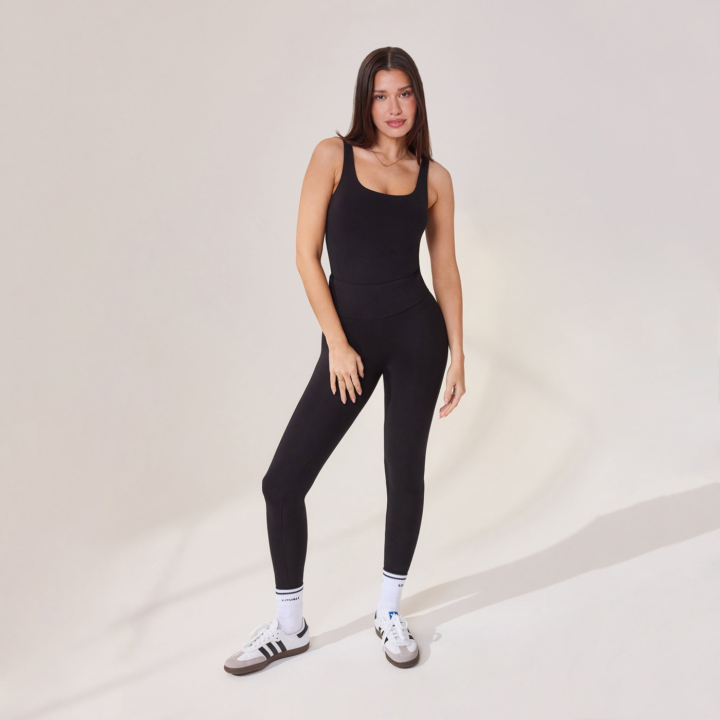 Alltägliche Leichte Leggings - Schwarze