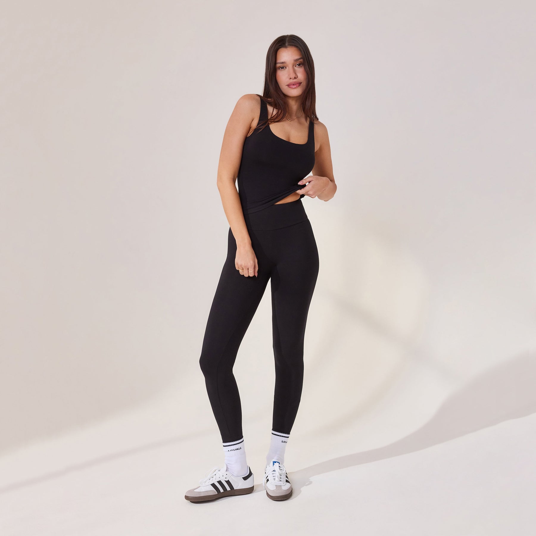 Alltägliche Leichte Leggings - Schwarze