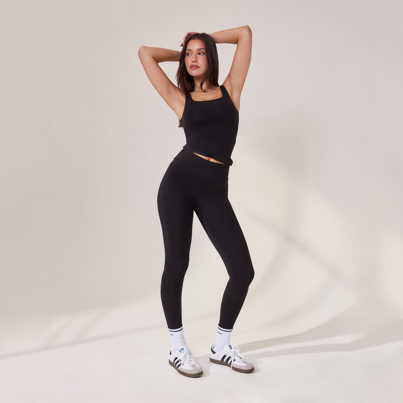 Alltägliche Leichte Leggings - Schwarze