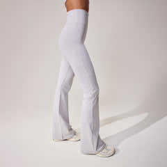 Ultimate Everyday Schlagleggings - Hellgrau meliert