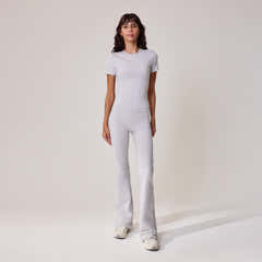 Ultimate Everyday Schlagleggings - Hellgrau meliert