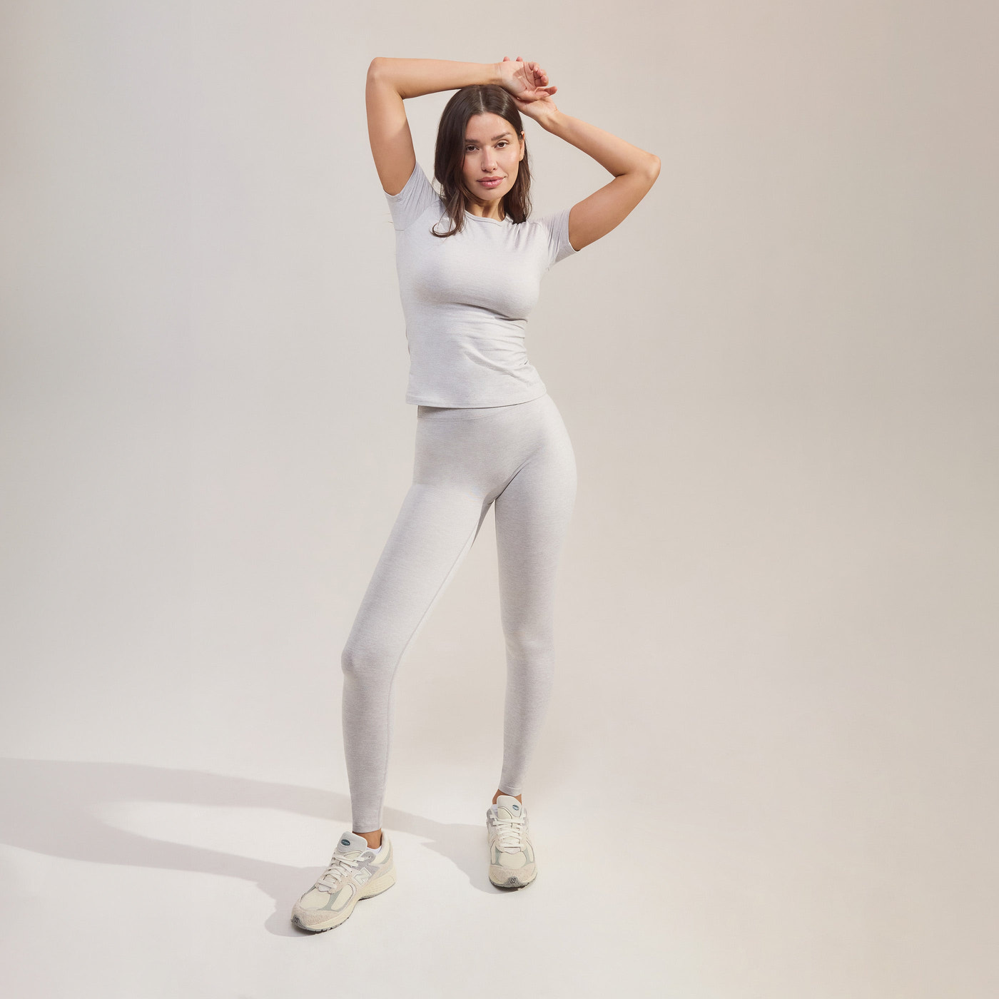 Alltägliche Ultimate Leggings - Hellgrau meliert