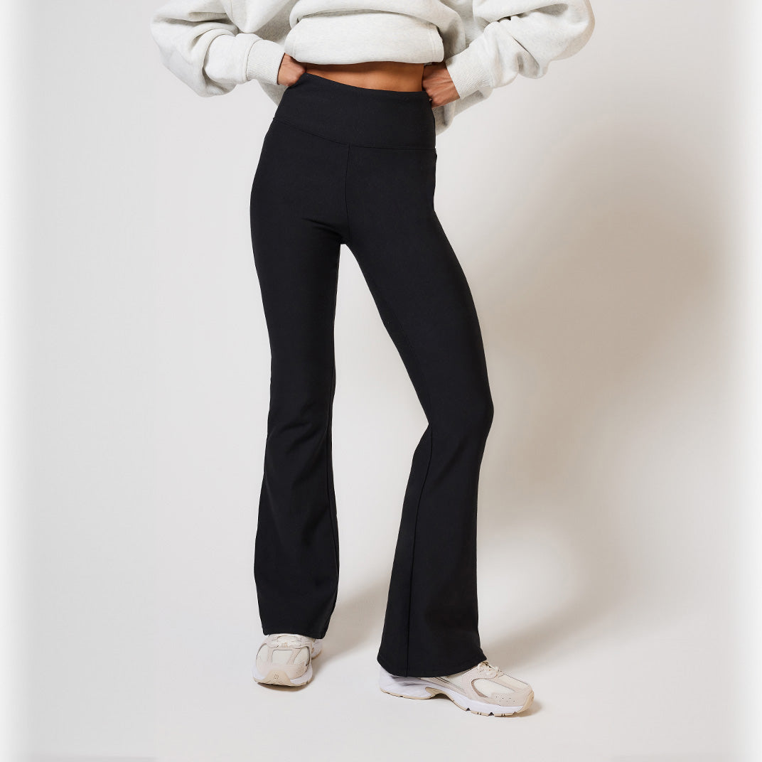 Schlaghose Leggings Winter Curvy - Black