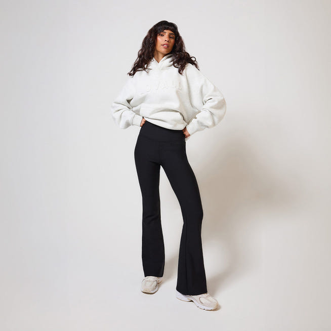 Schlaghose Leggings Winter - Schwarz