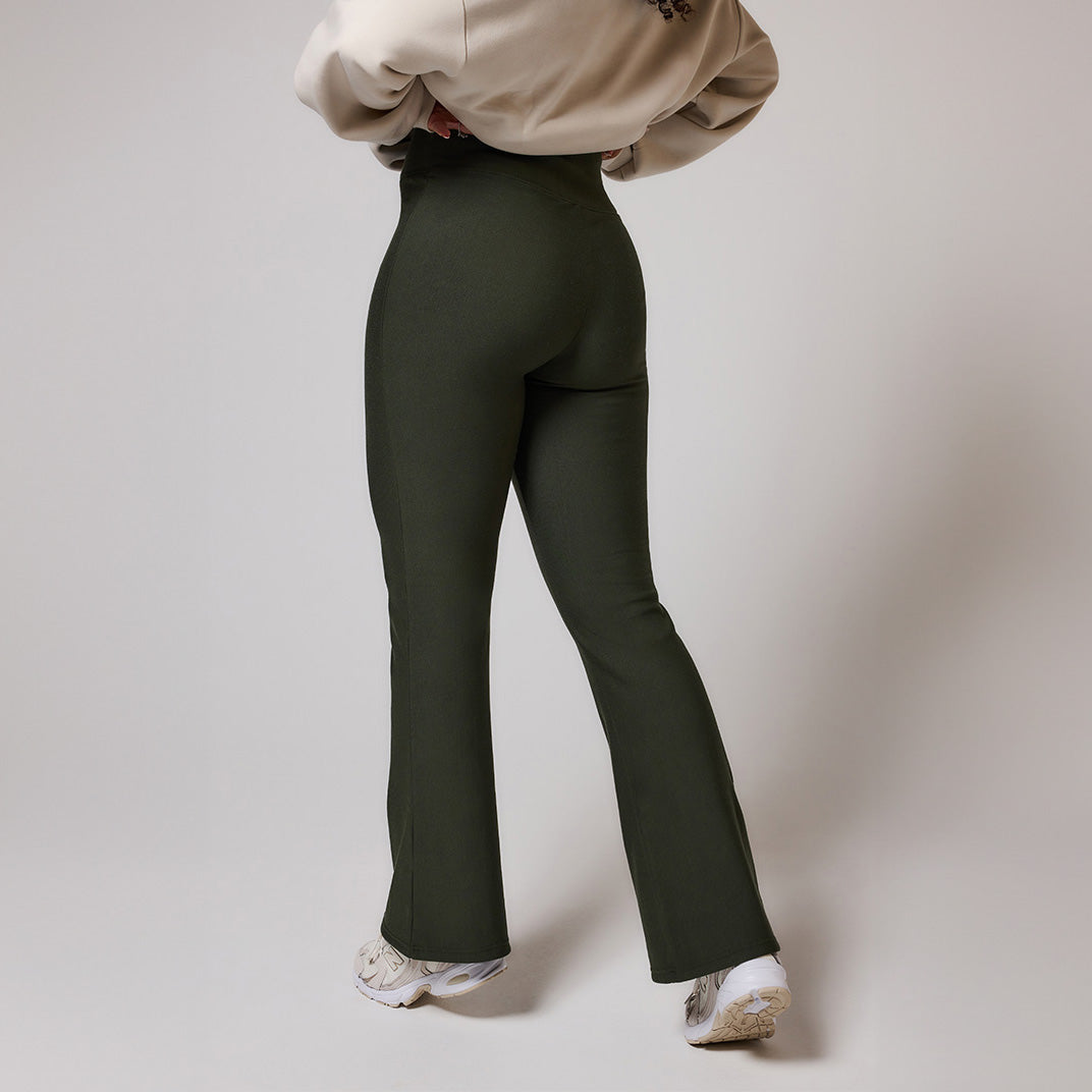 Schlaghose Leggings Winter Curvy - Deep Olive