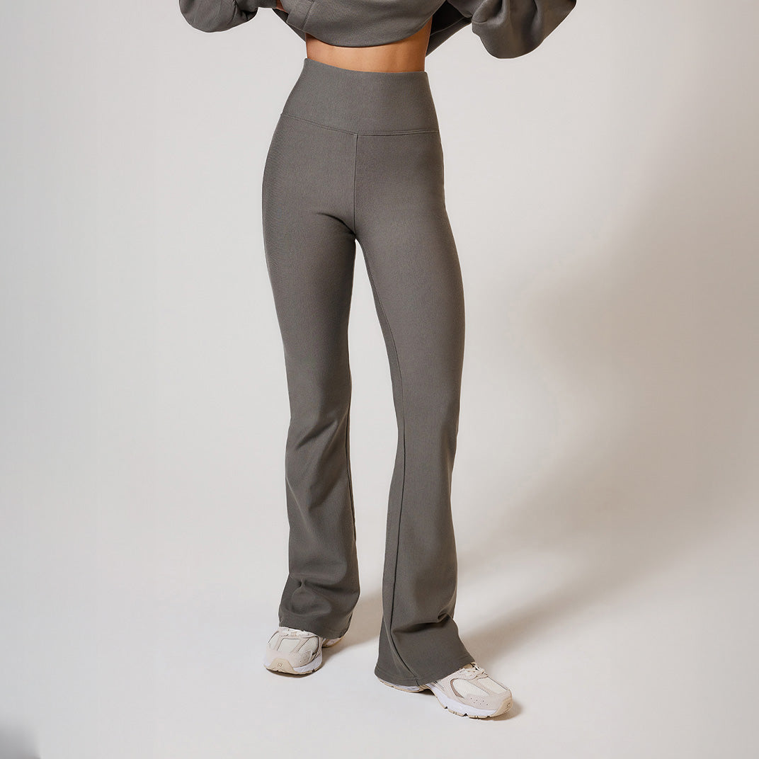 Schlaghose Leggings Winter - Schiefergrün