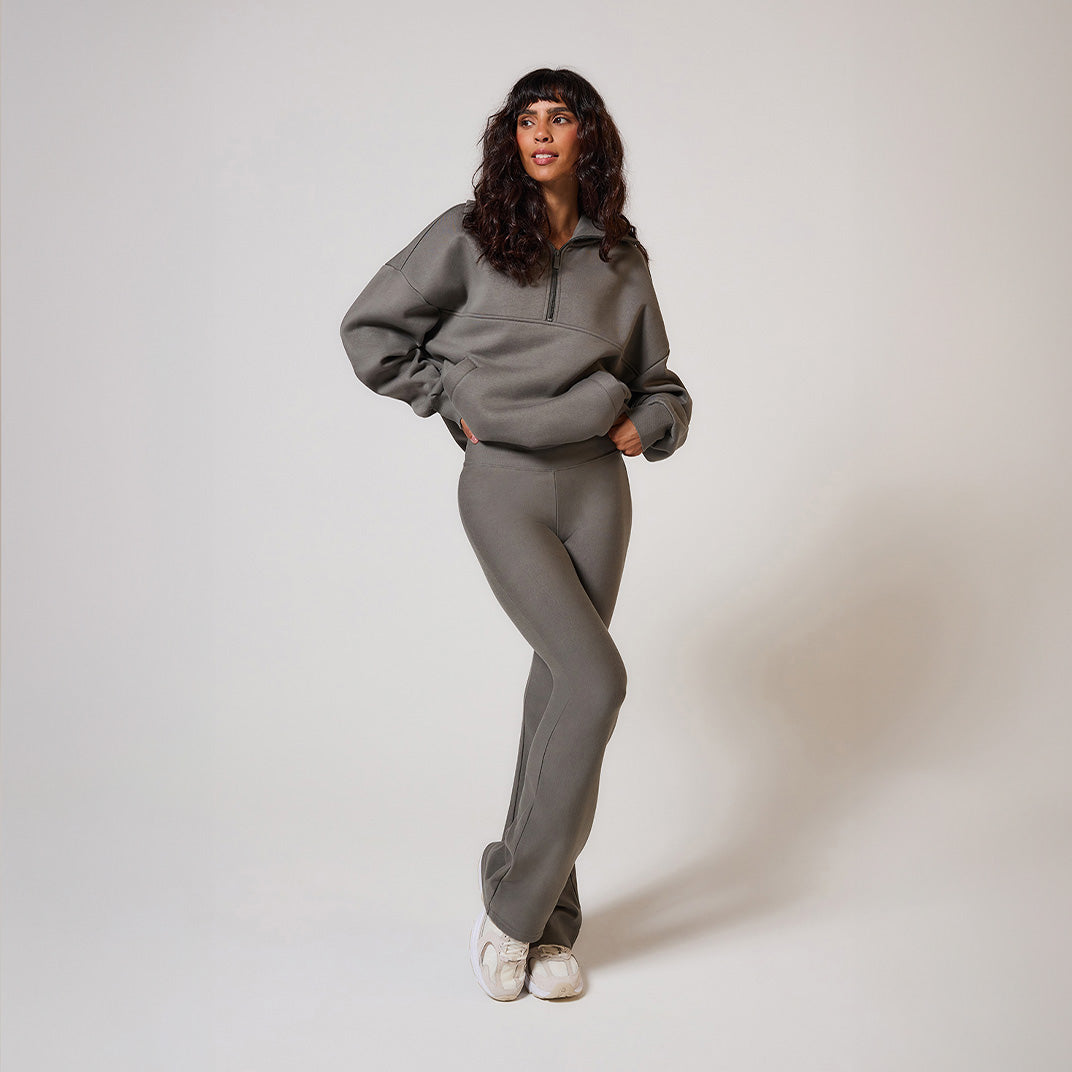 Schlaghose Leggings Winter Curvy - Slate Green