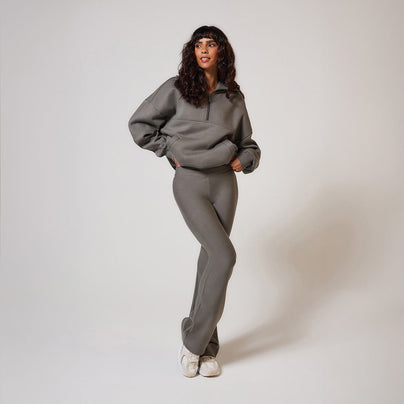 Schlaghose Leggings Winter - Schiefergrün