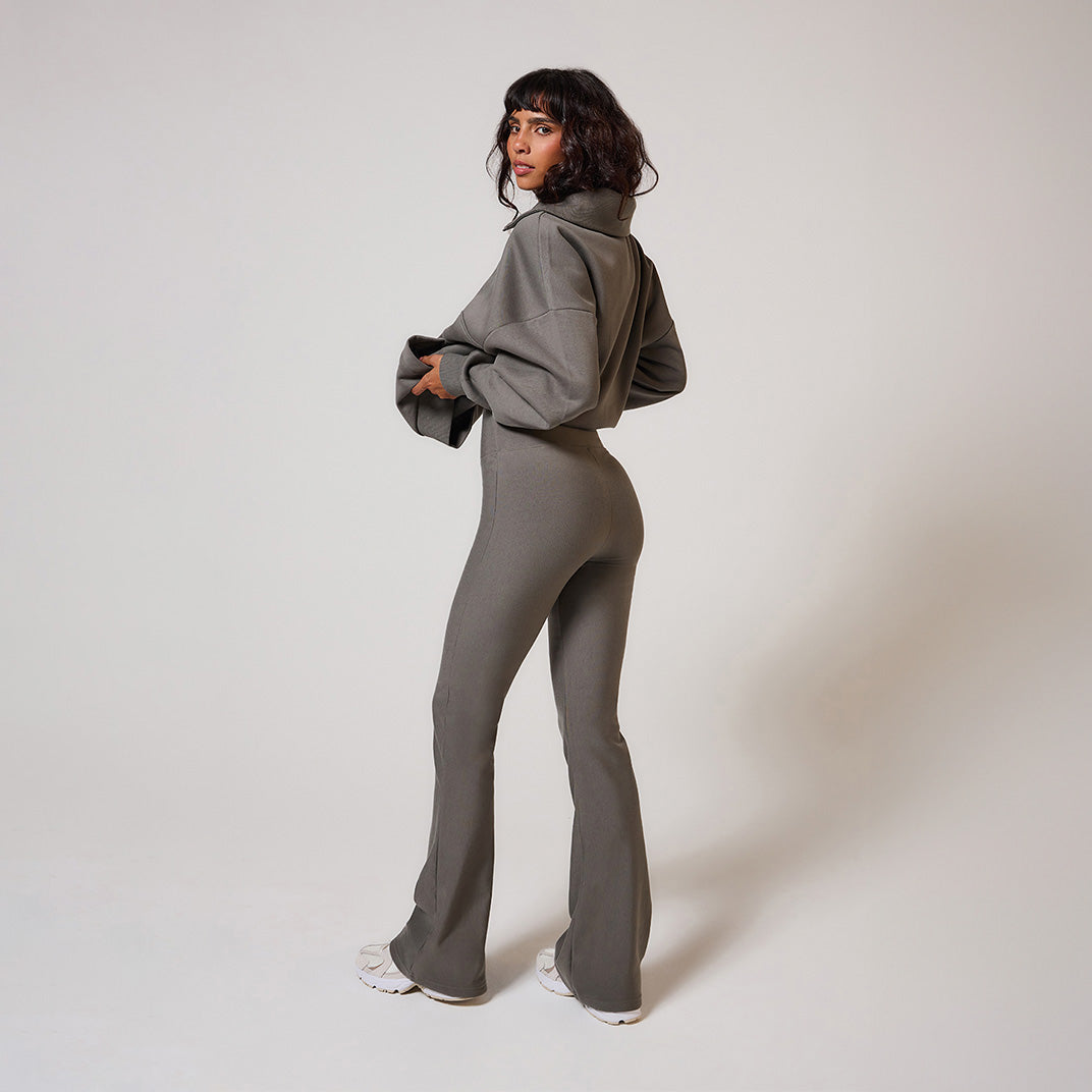 Schlaghose Leggings Winter Curvy - Slate Green