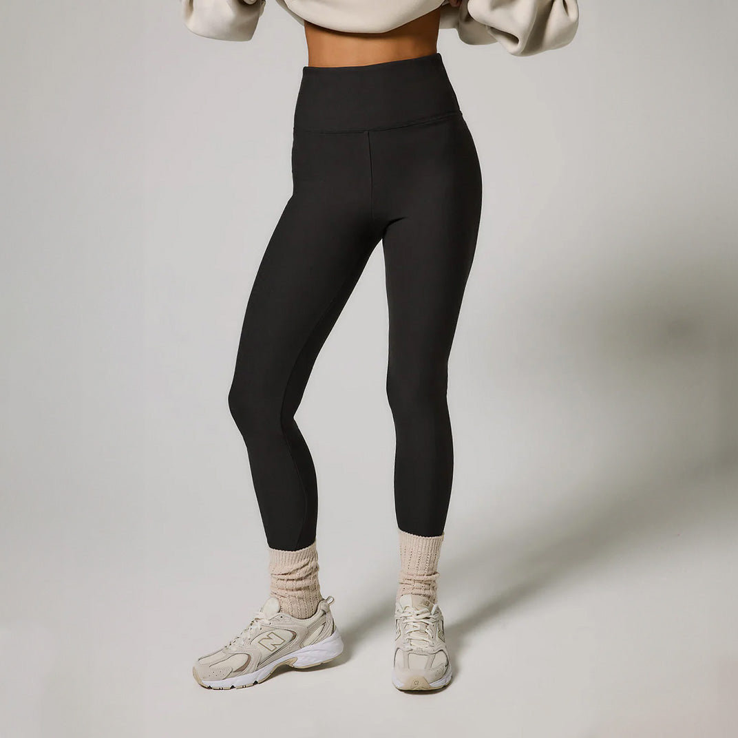 Alltägliche Winter-Leggings mit hoher Taille - Schwarzkaffee