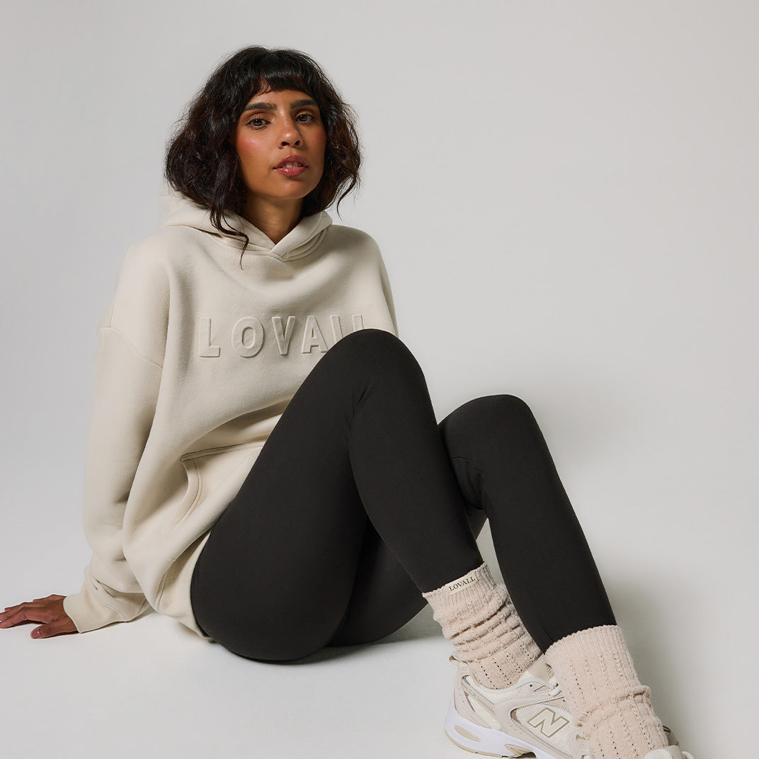Alltägliche Winter-Leggings mit hoher Taille - Schwarzkaffee