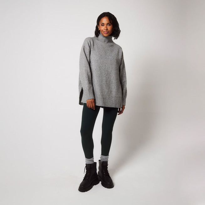 Alltägliche Winter-Leggings mit hoher Taille  - Deep Forest