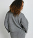 Pullover Mit Zopfstrickmuster - Grauer