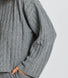 Pullover Mit Zopfstrickmuster - Grauer