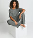 Soft Touch Lounge Set Mit Weitem Bein - Sage Green