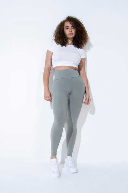 Everyday High Waisted Leggins Lightweight - Sage Green